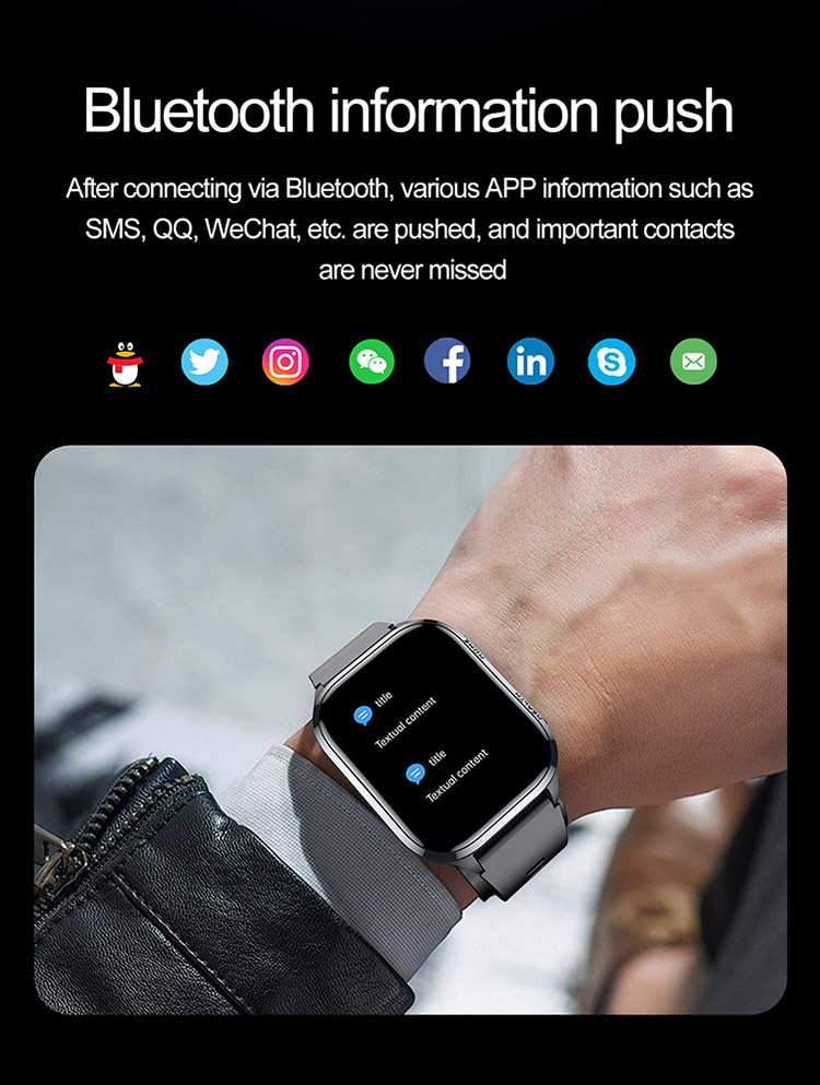 Bluetooth information push smartwatch